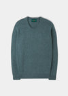 Dorset Men's Lambswool Jumper in Caspian