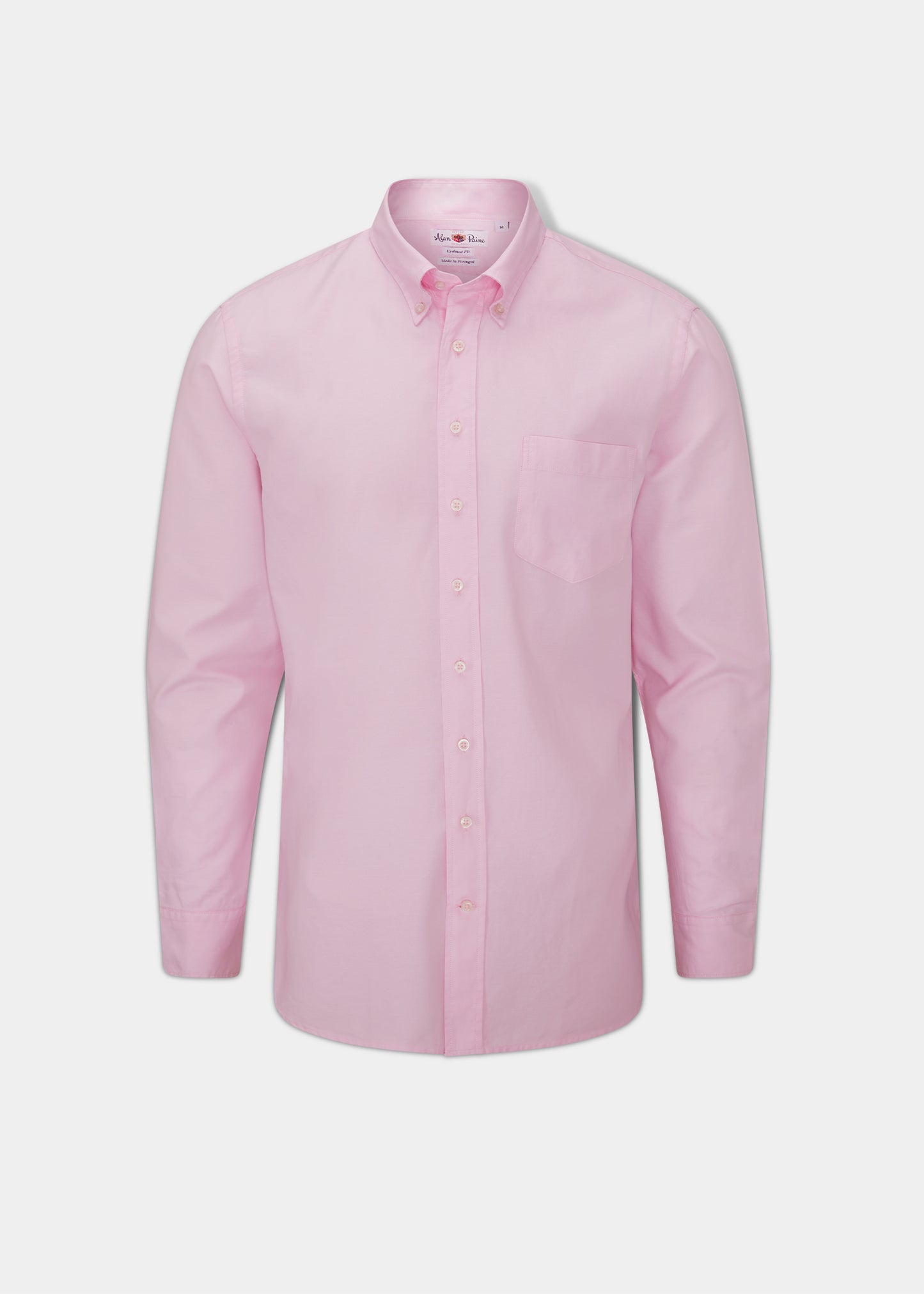 Men's Cotton Button Down Shirt In Pink