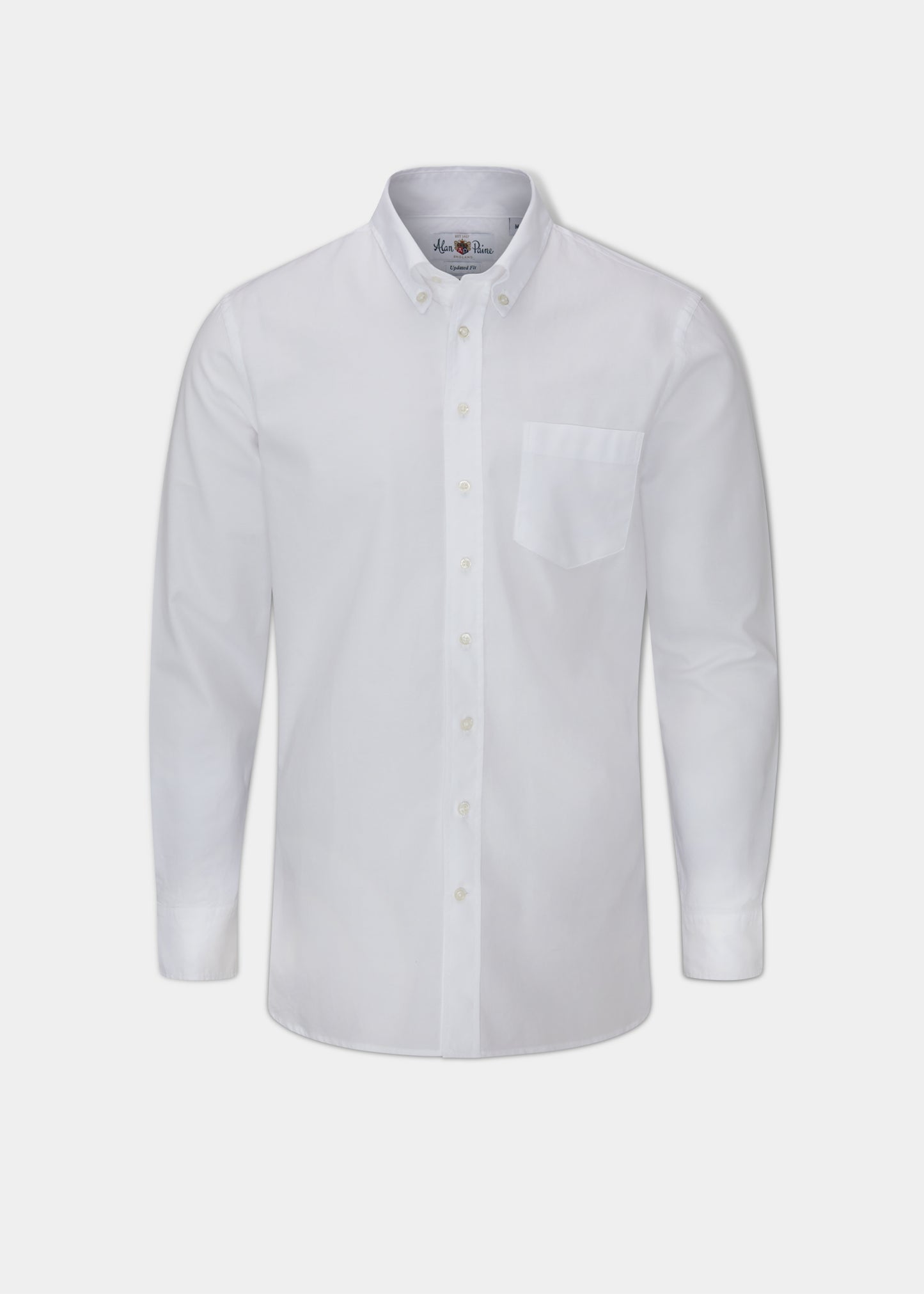 Men's Cotton Button Down Shirt In White
