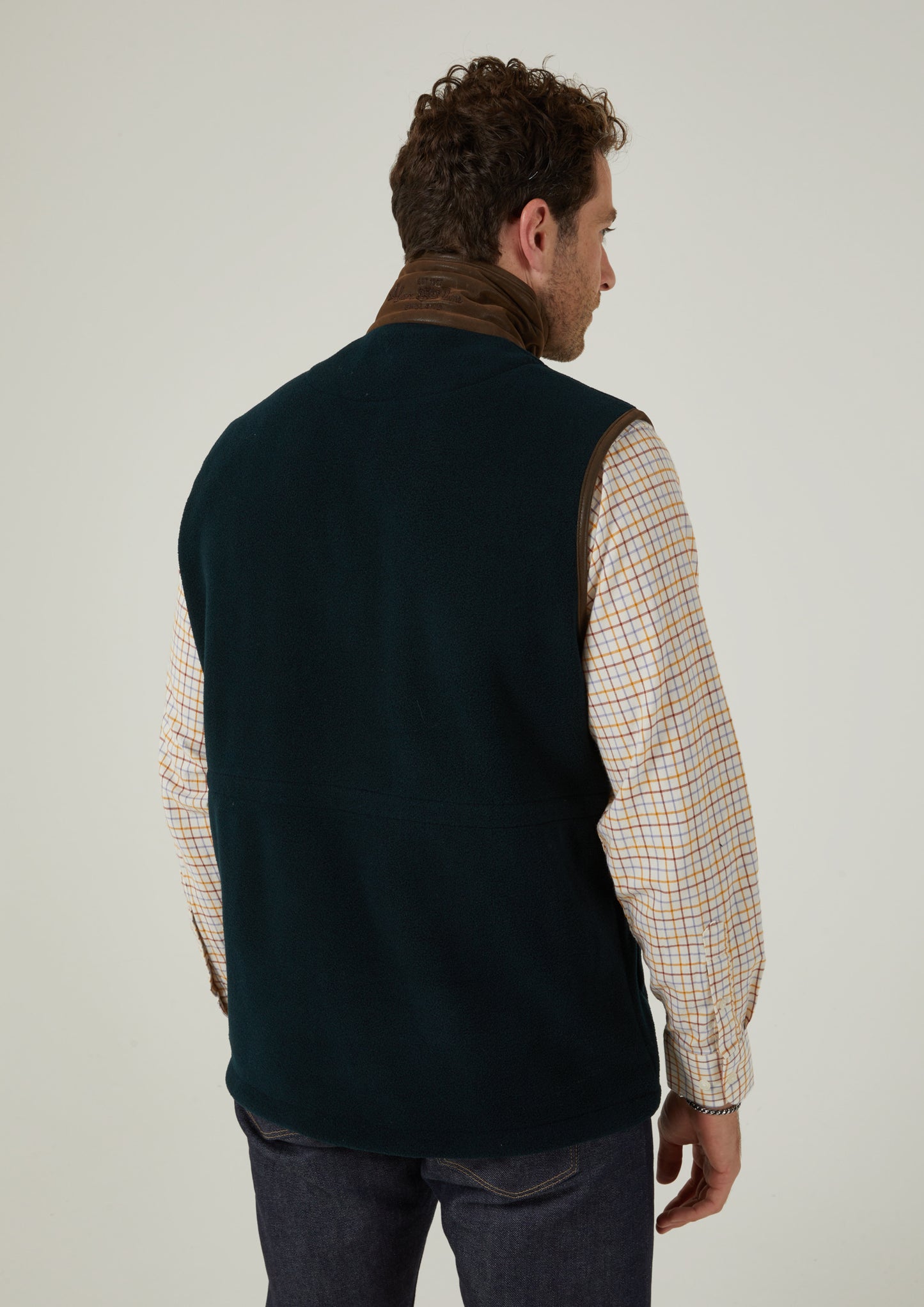 Aylsham Men's Fleece Gilet In Dark Navy
