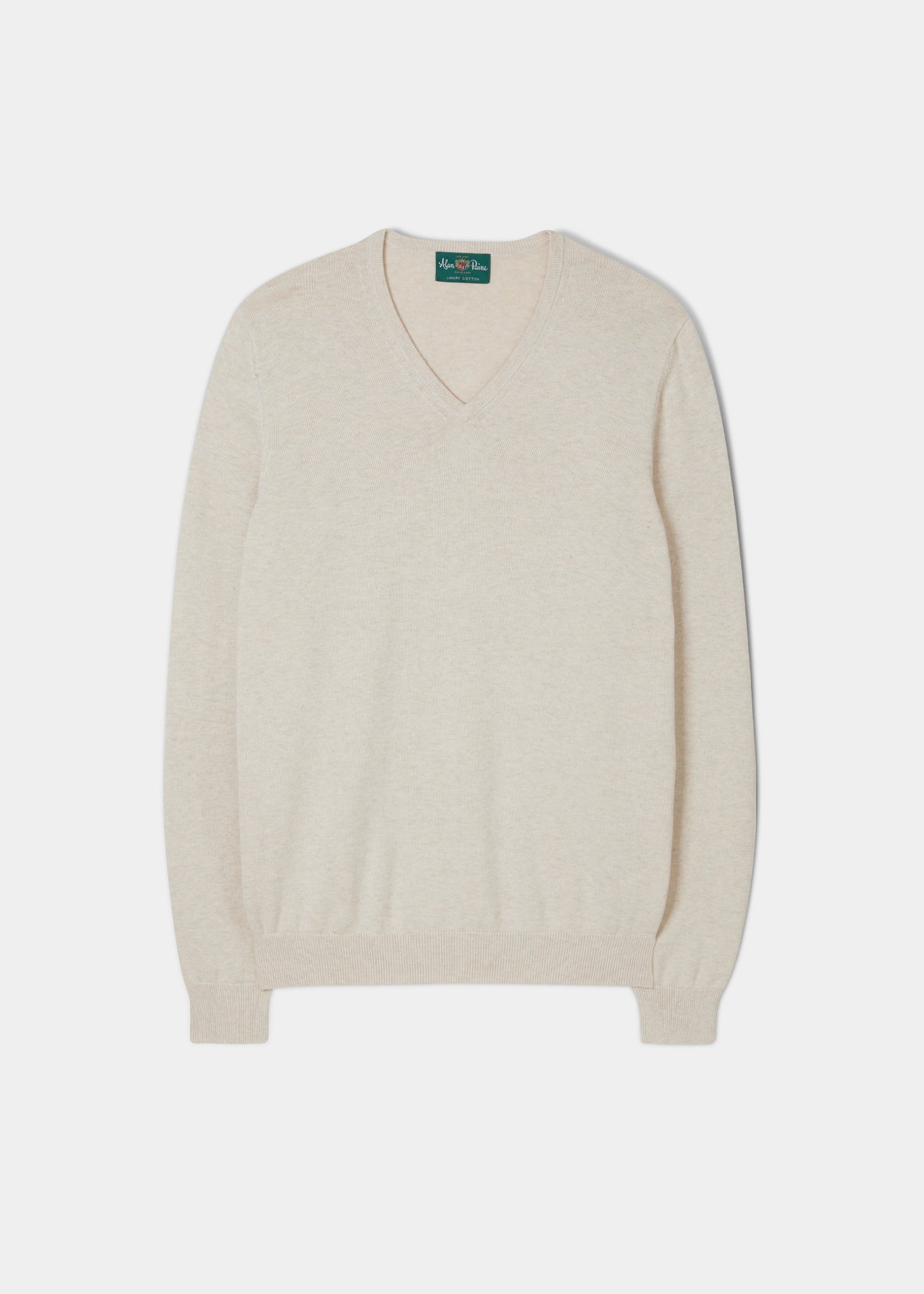 Rothwell Cotton Cashmere Jumper i sand