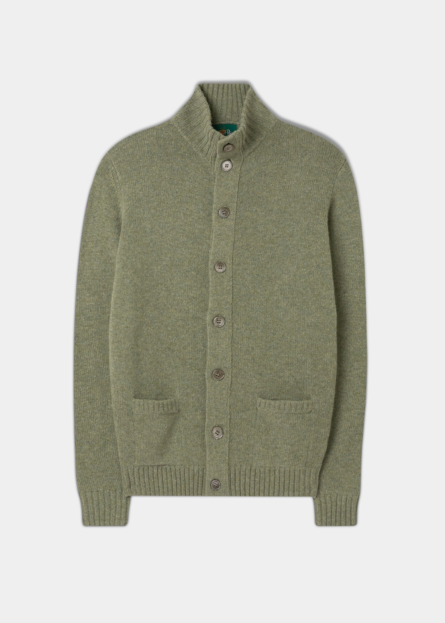 Men's Lambswool Buttoned Jumper In Orchard 