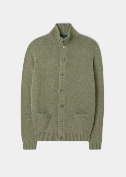Men's Lambswool Buttoned Jumper In Orchard 