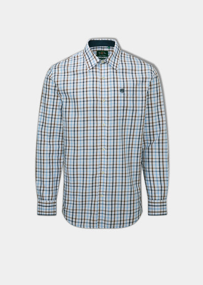 Aylesbury Men's Blue Check Shirt - Regular Fit