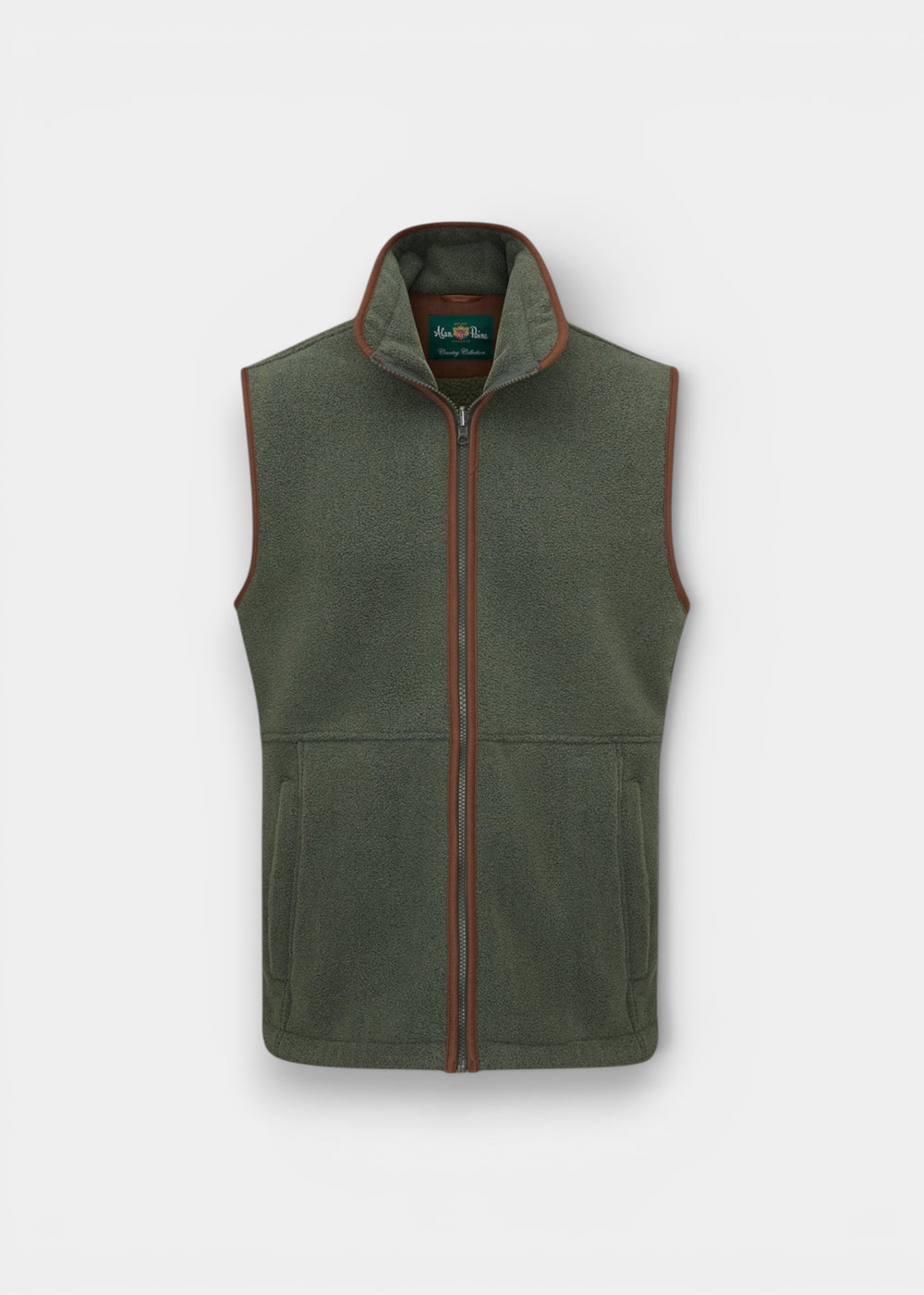 Aylsham Children's Fleece Waistcoat In Cedar Green
