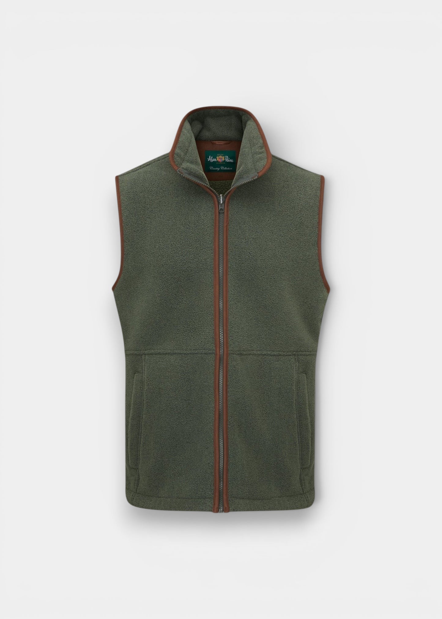 Aylsham Children's Fleece Waistcoat In Cedar Green
