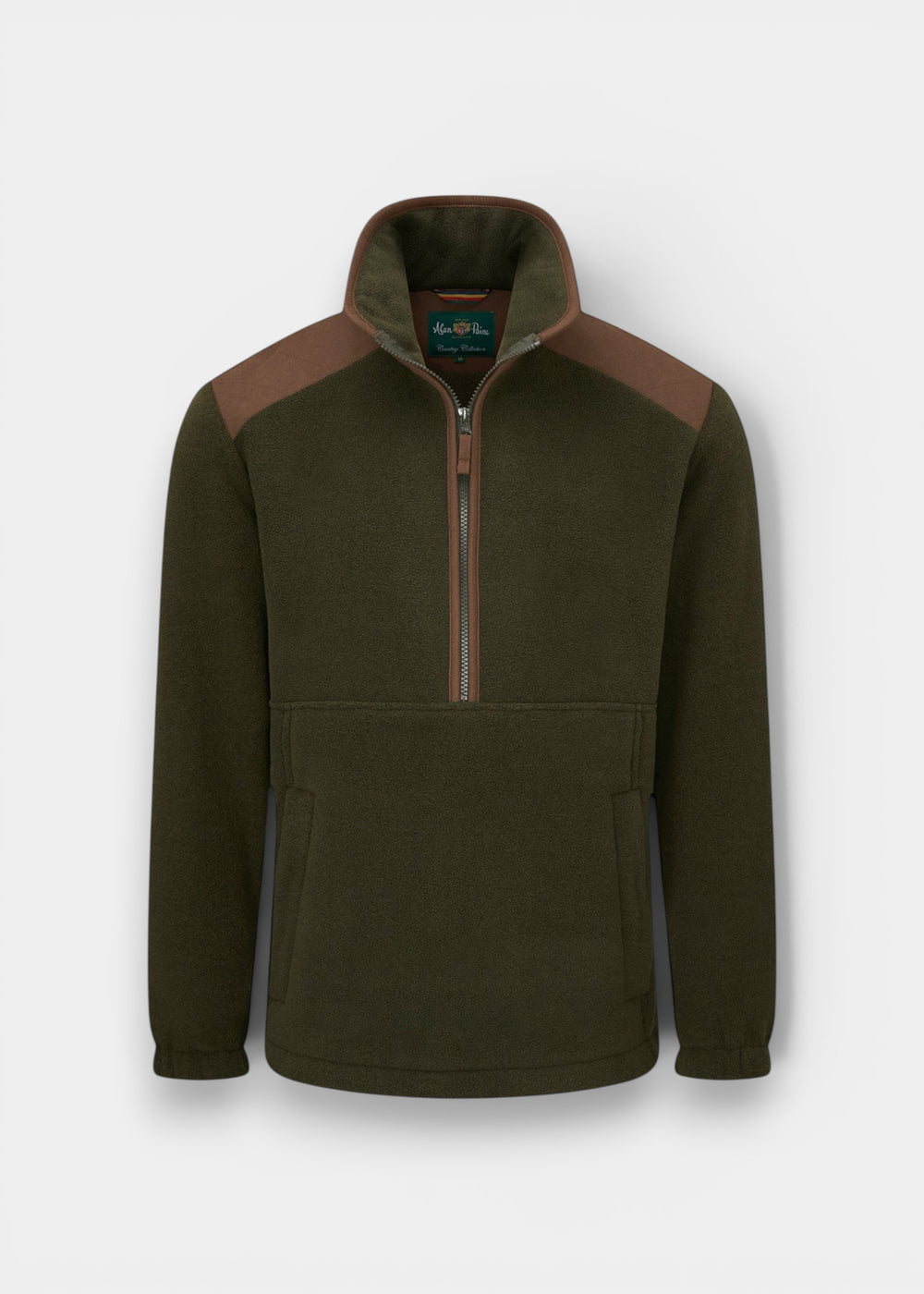 Aylsham Men's Half Zip Fleece Jacket In Green