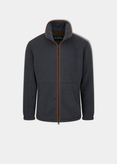 Aylsham Men's Fleece Jacket In Gunmetal - Regular Fit
