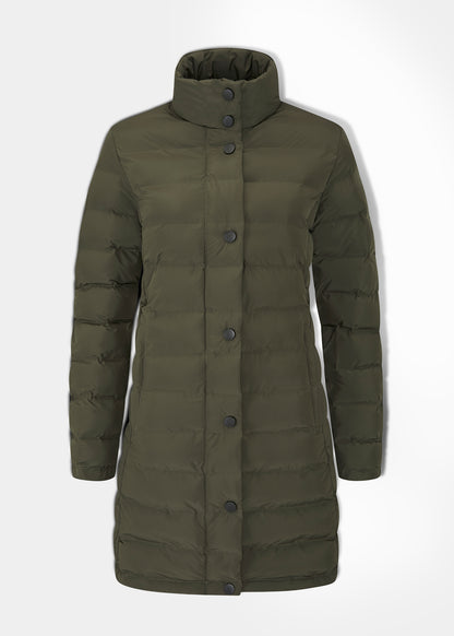 Calsall Ladies Coat in Olive - Regular Fit
