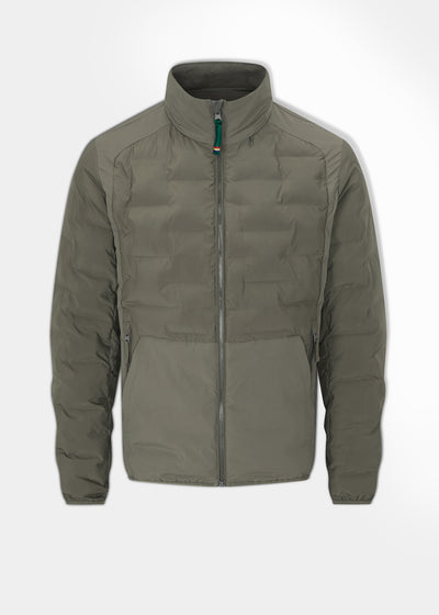 Calsall Men's Hybrid Jacket In Olive - Regular Fit