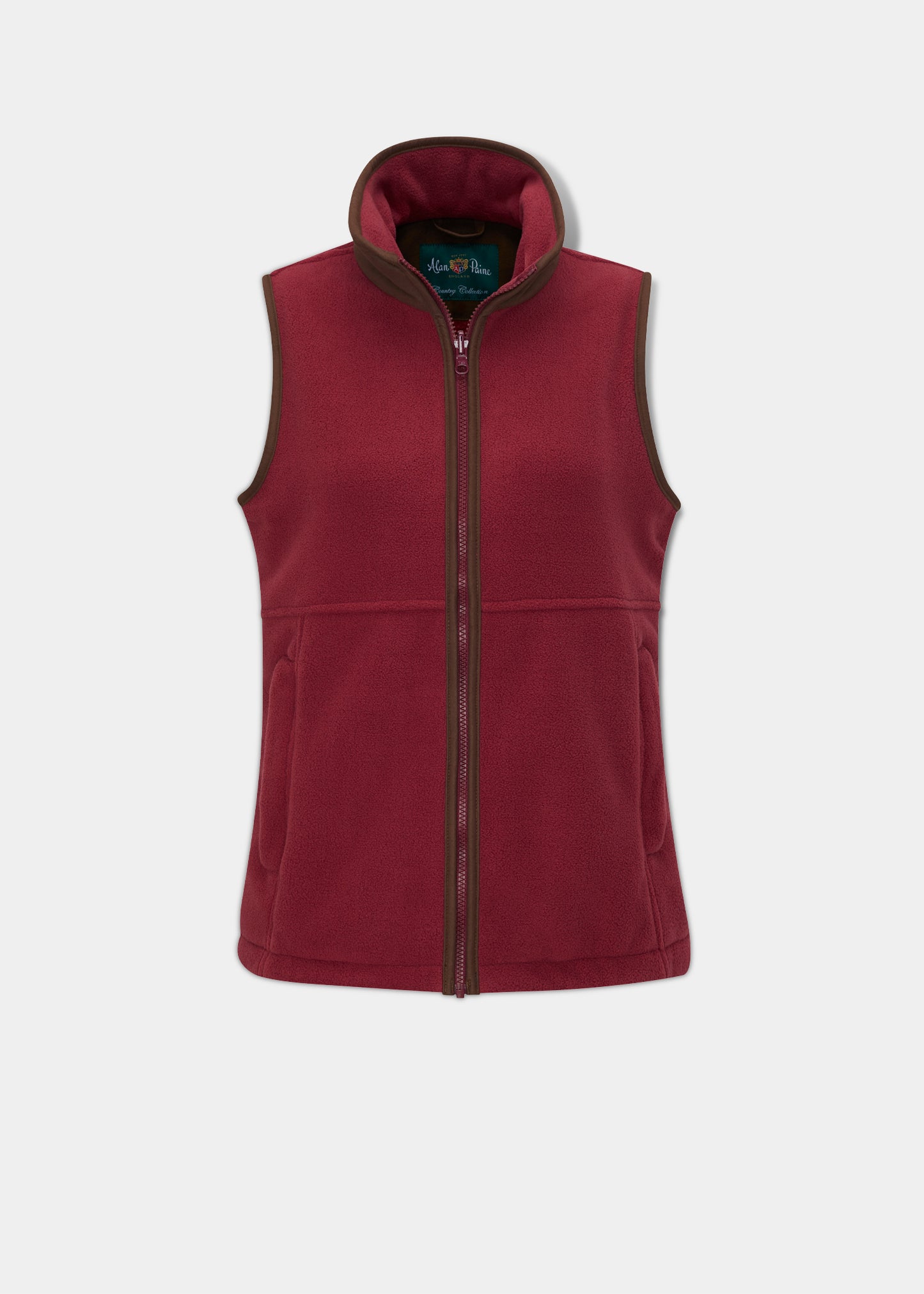 Aylsham Children's Fleece Waistcoat In Cranberry