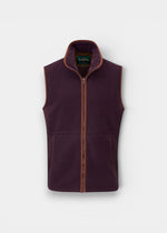 Aylsham Children's Fleece Waistcoat In Plum