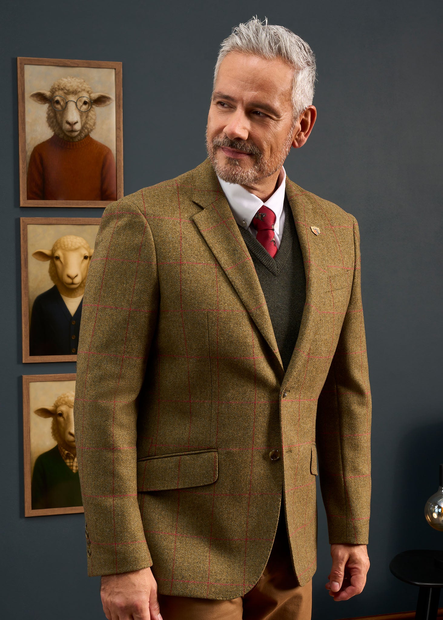 Combrook Men's Tweed Sports Blazer In Sage