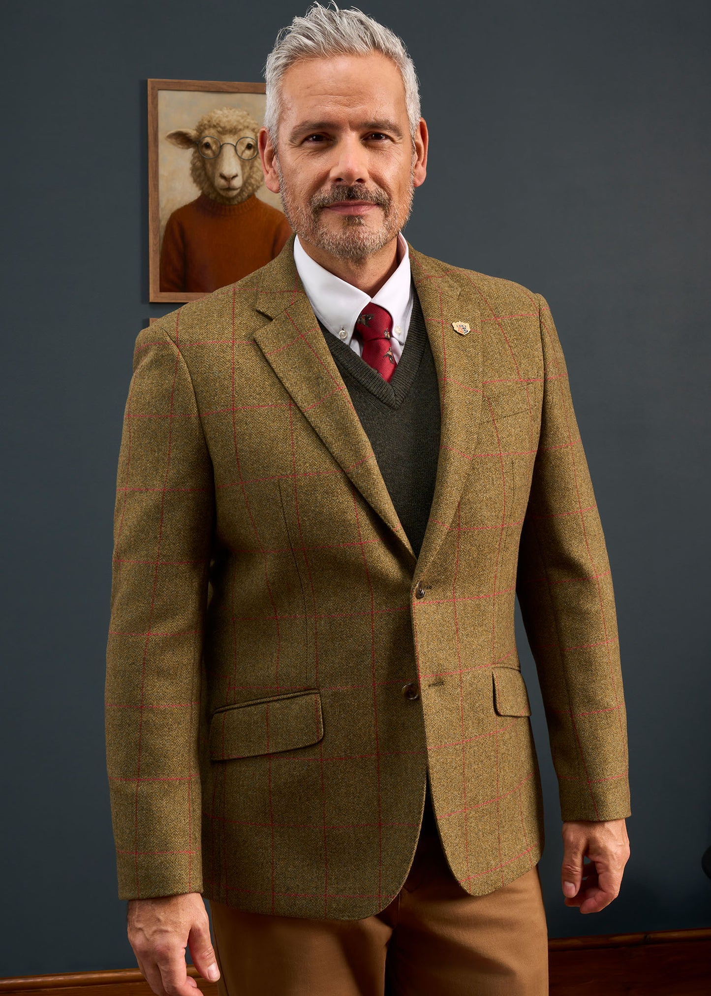 Combrook Men's Tweed Sports Blazer In Sage