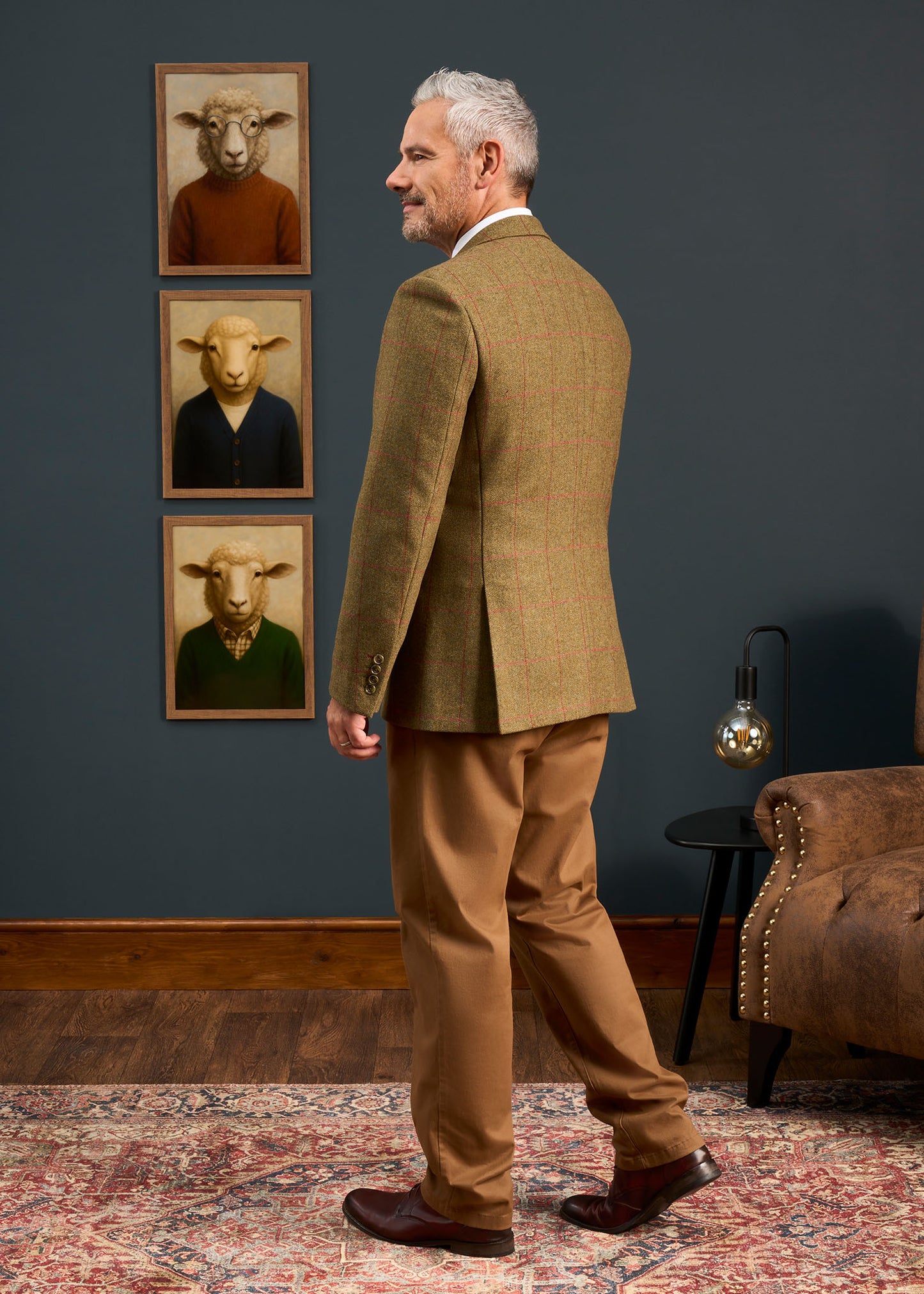 Combrook Men's Tweed Sports Blazer In Sage
