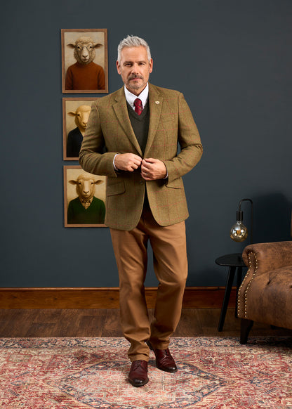 Combrook Men's Tweed Sports Blazer In Sage