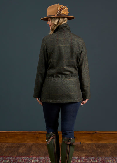 Didsmere Ladies Technical Tweed Coat In Myrtle 