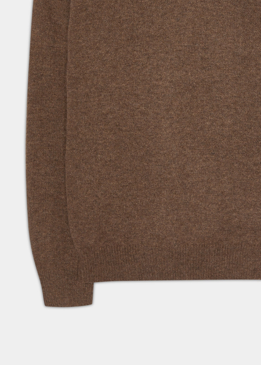 Kilsyth Lambswool V-Neck Jumper In Tobacco - Regular Fit