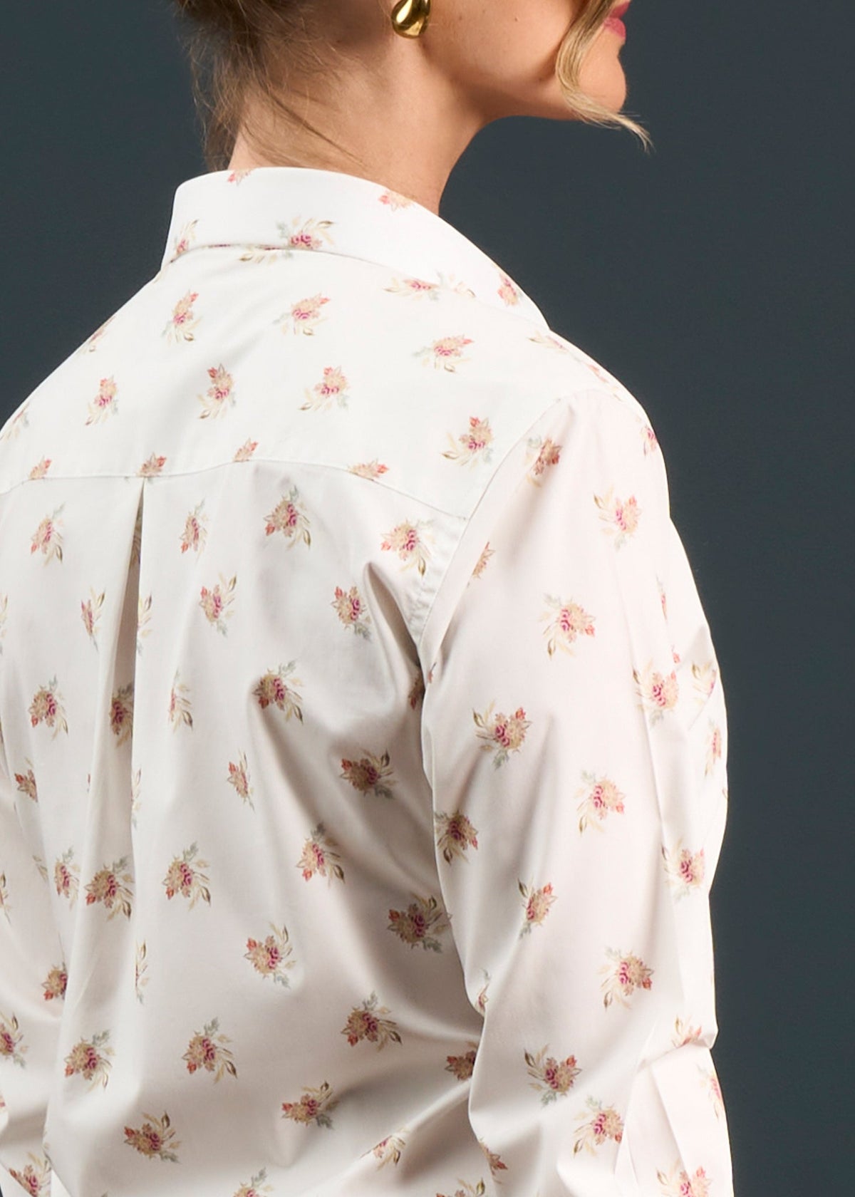 Lawen Ladies Printed Cotton Shirt - Floral Print