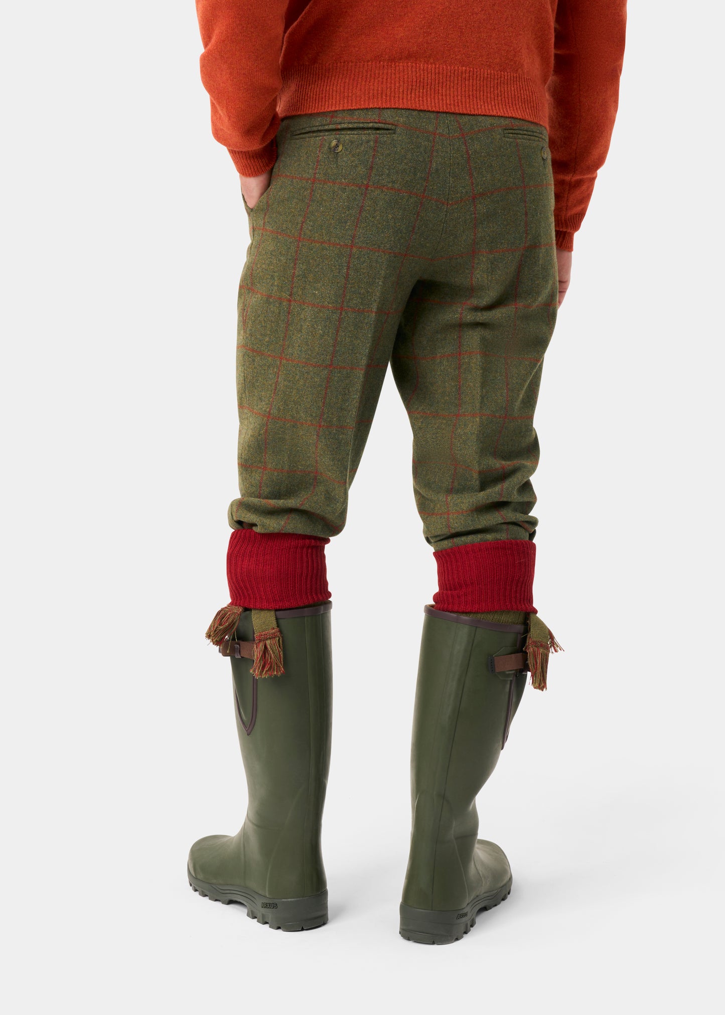 Combrook Men's Tweed Water Repellent Shooting Breeks in Reed  -  Regular Fit