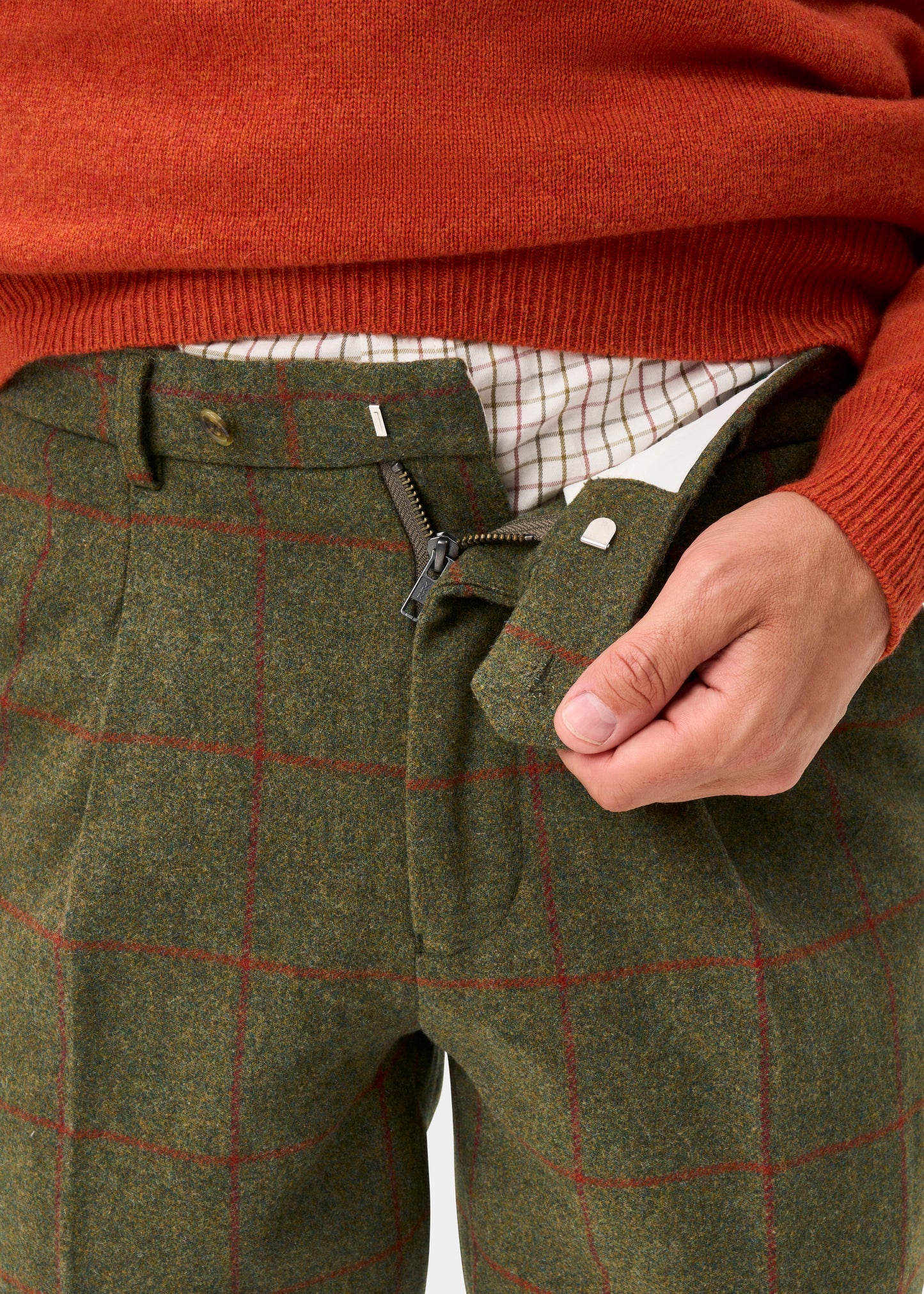 Combrook Men's Tweed Water Repellent Shooting Breeks in Reed  -  Regular Fit