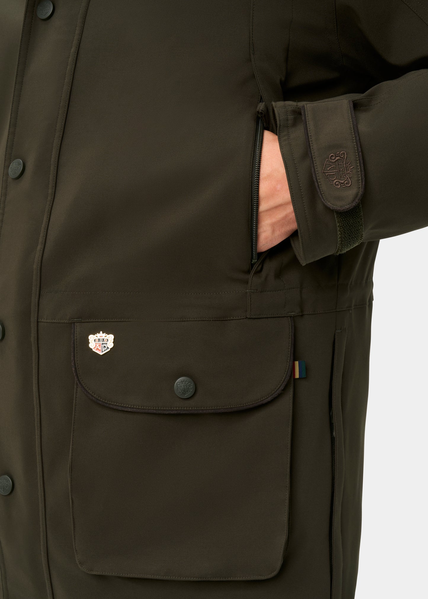 Dunswell Men's Waterproof Field Coat In Olive - Shooting Fit