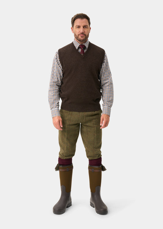 Rutland Men's Tweed Water Repellent Shooting Breeks in Oakley  -  Regular Fit