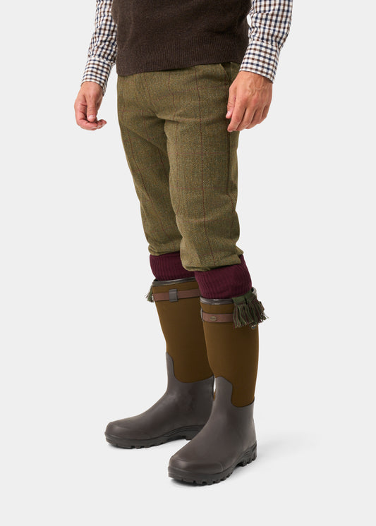 Rutland Men's Tweed Water Repellent Shooting Breeks in Oakley  -  Regular Fit