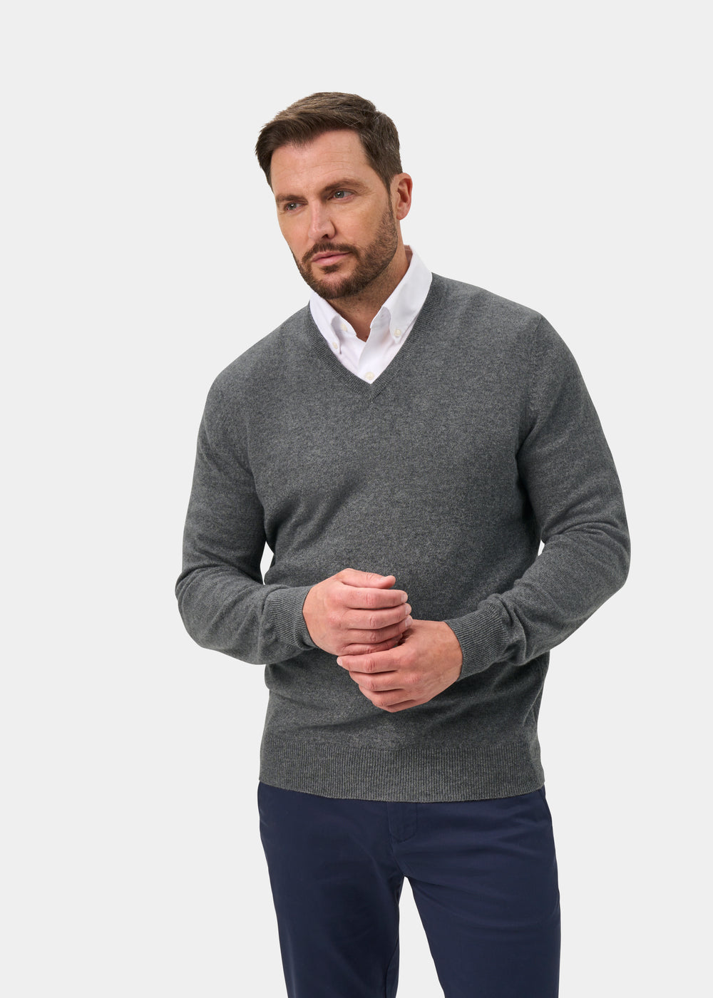 Haddington Cashmere Jumper in Derby - Regular Fit