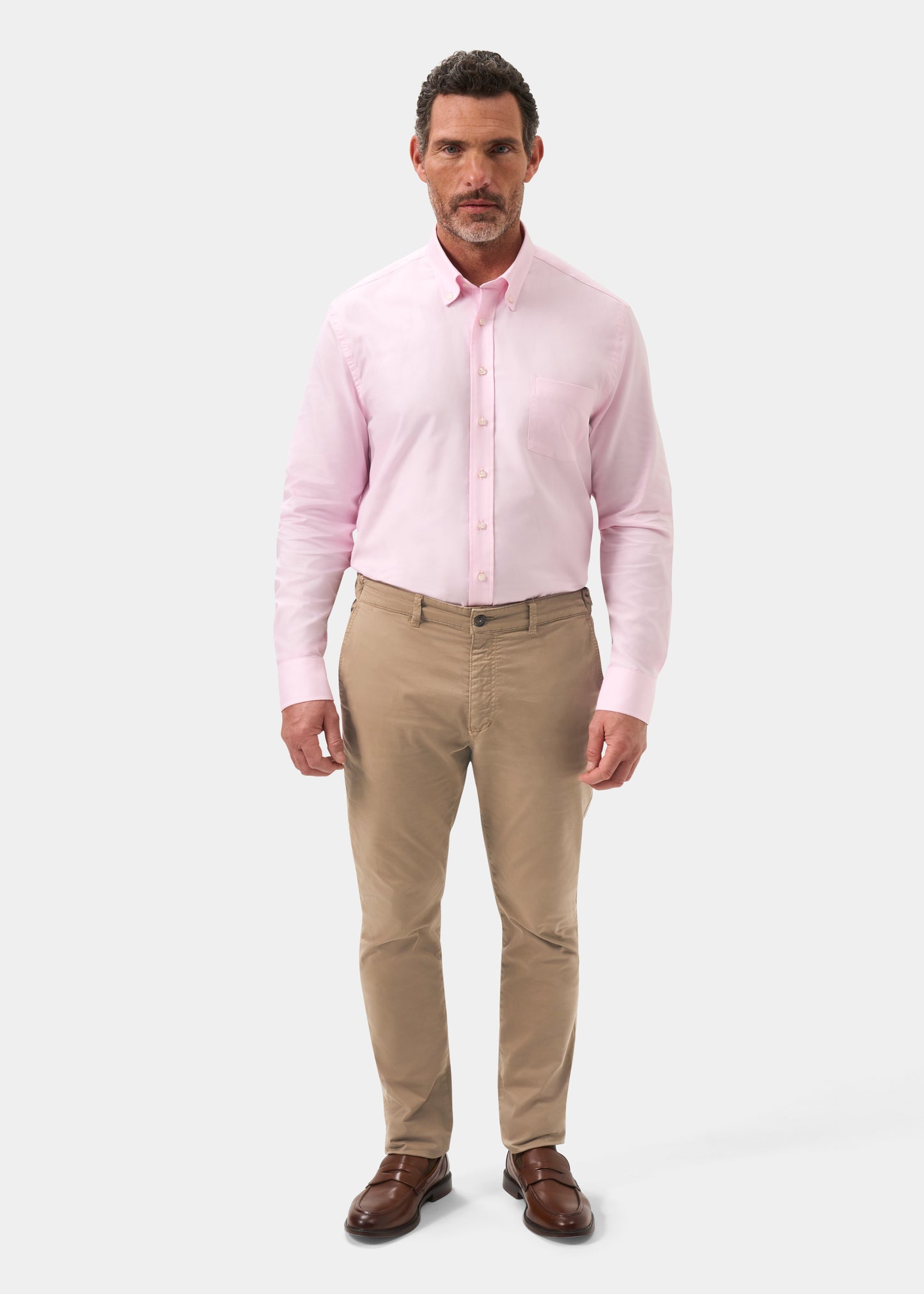 Men's Chino Trousers in Beige