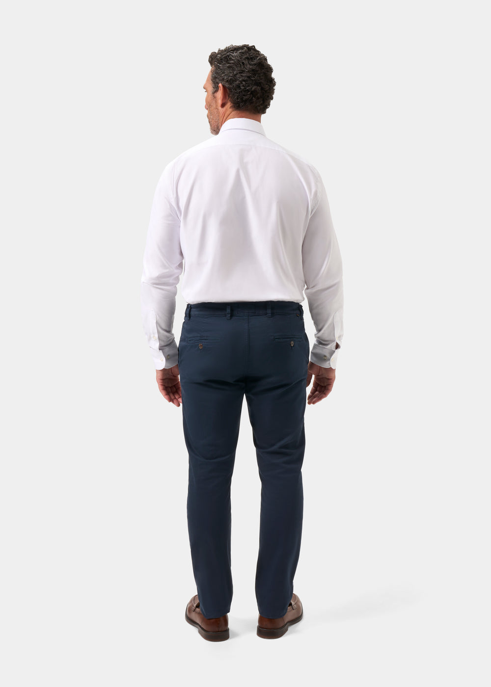 Men's Chino Trousers in Navy Blue