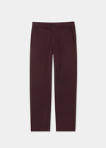 Men's Chino Trousers in Red Wine