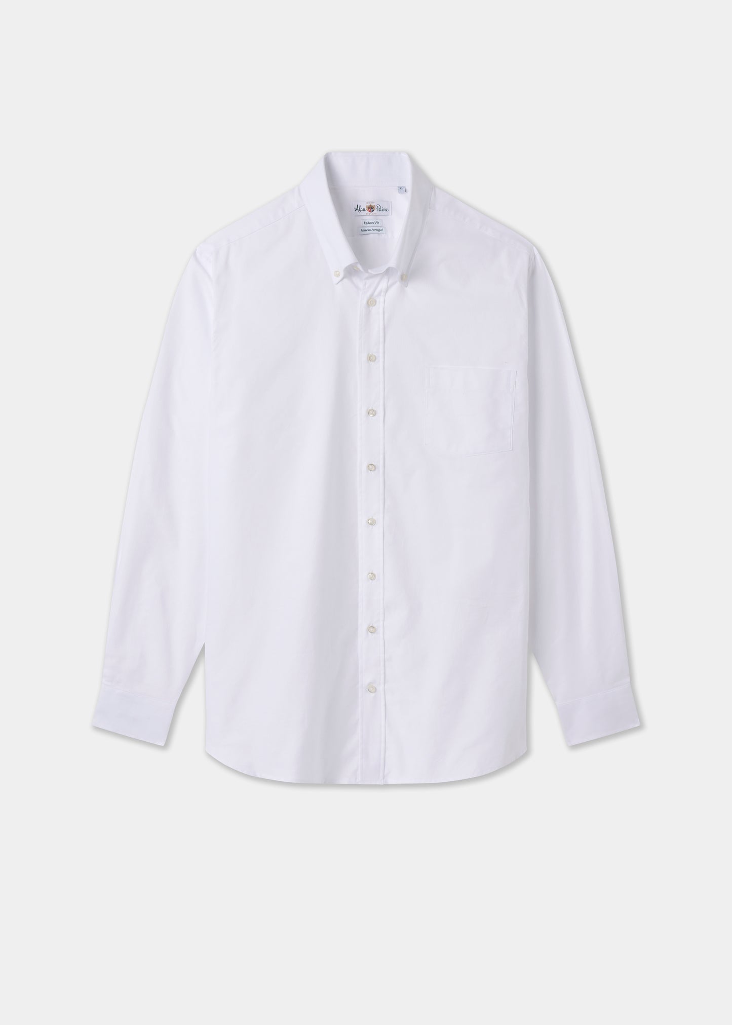 Men's Cotton Long Sleeve Shirt in White