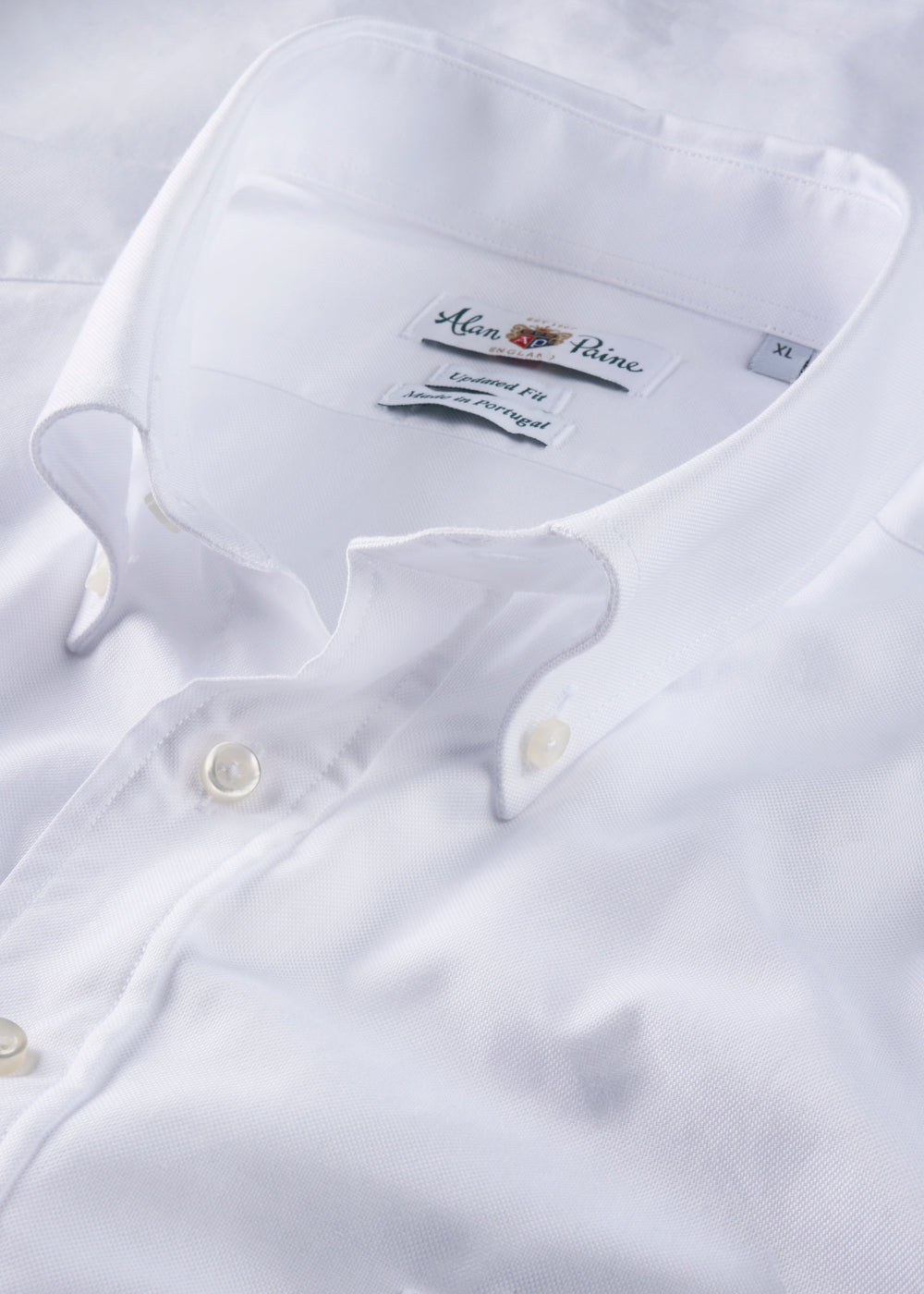Men's Cotton Long Sleeve Shirt in White