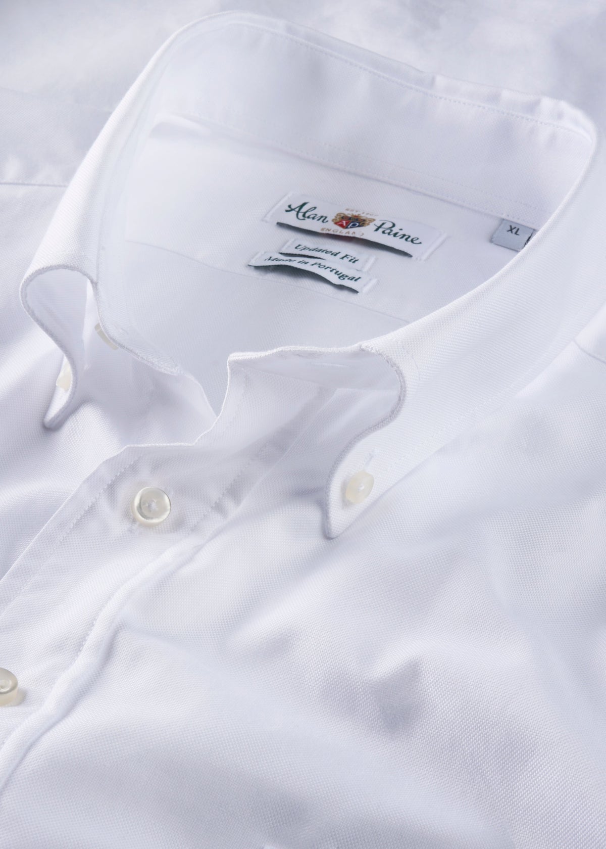 Men's Cotton Long Sleeve Shirt in White