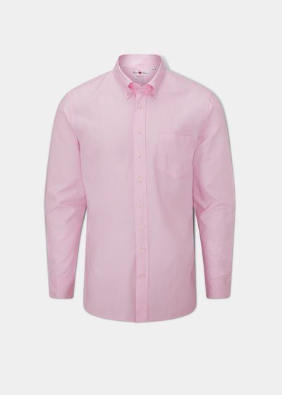 Men's Cotton Button Down Shirt In Pink