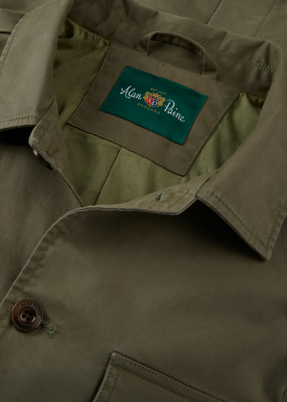 Men's Cotton Jacket in Green