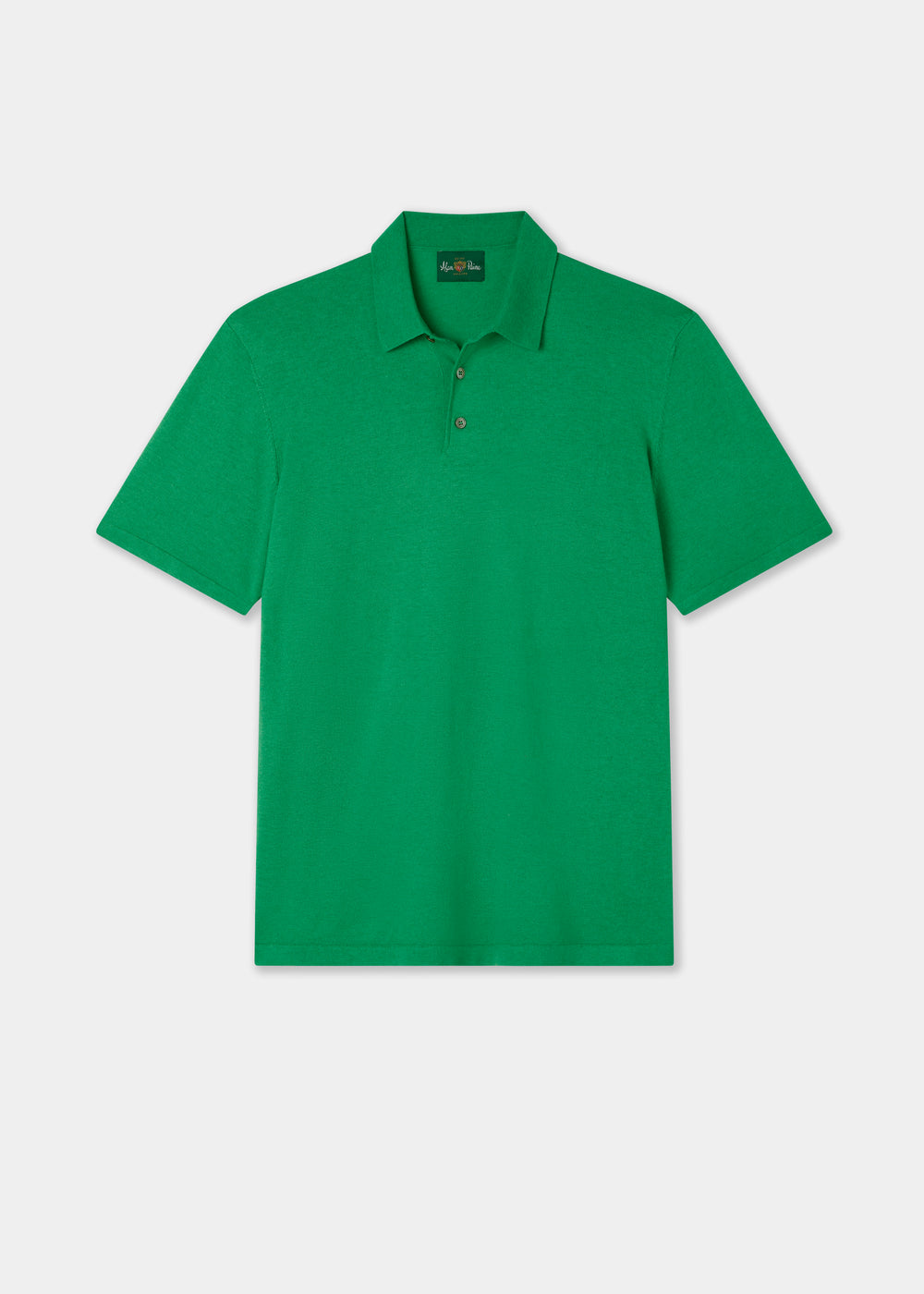 Men's Cotton Polo Shirt in Bright Green