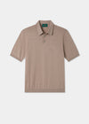 Men's Cotton Polo Shirt in Brown
