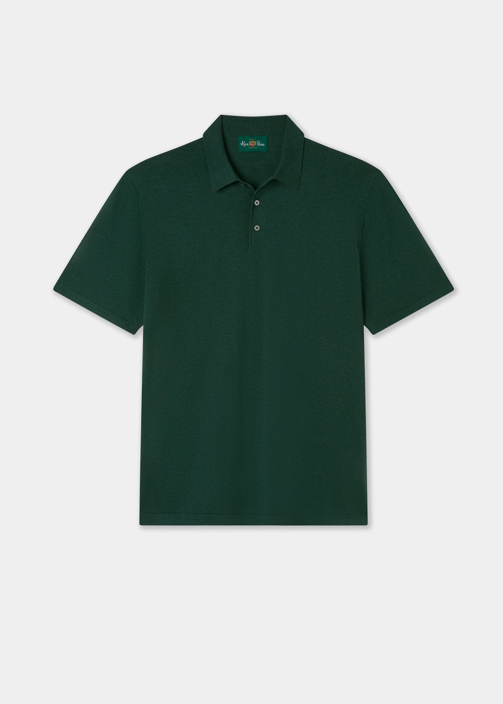 Men's Cotton Polo Shirt in Dark Green