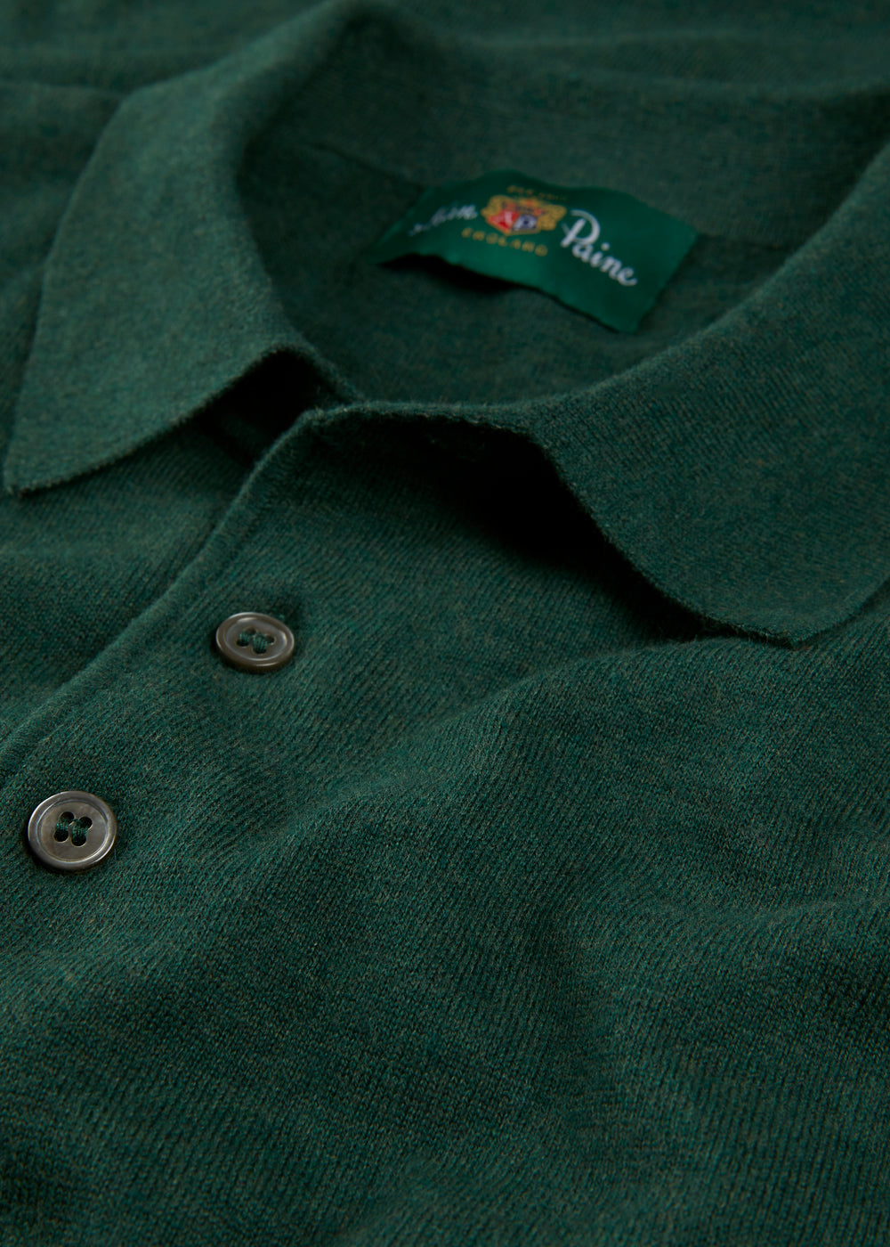 Men's Cotton Polo Shirt in Dark Green