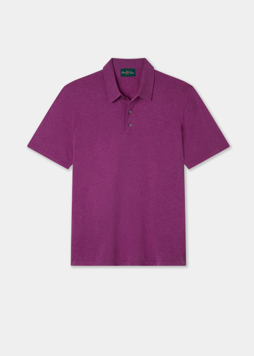 Men's Cotton Polo Shirt in Purple