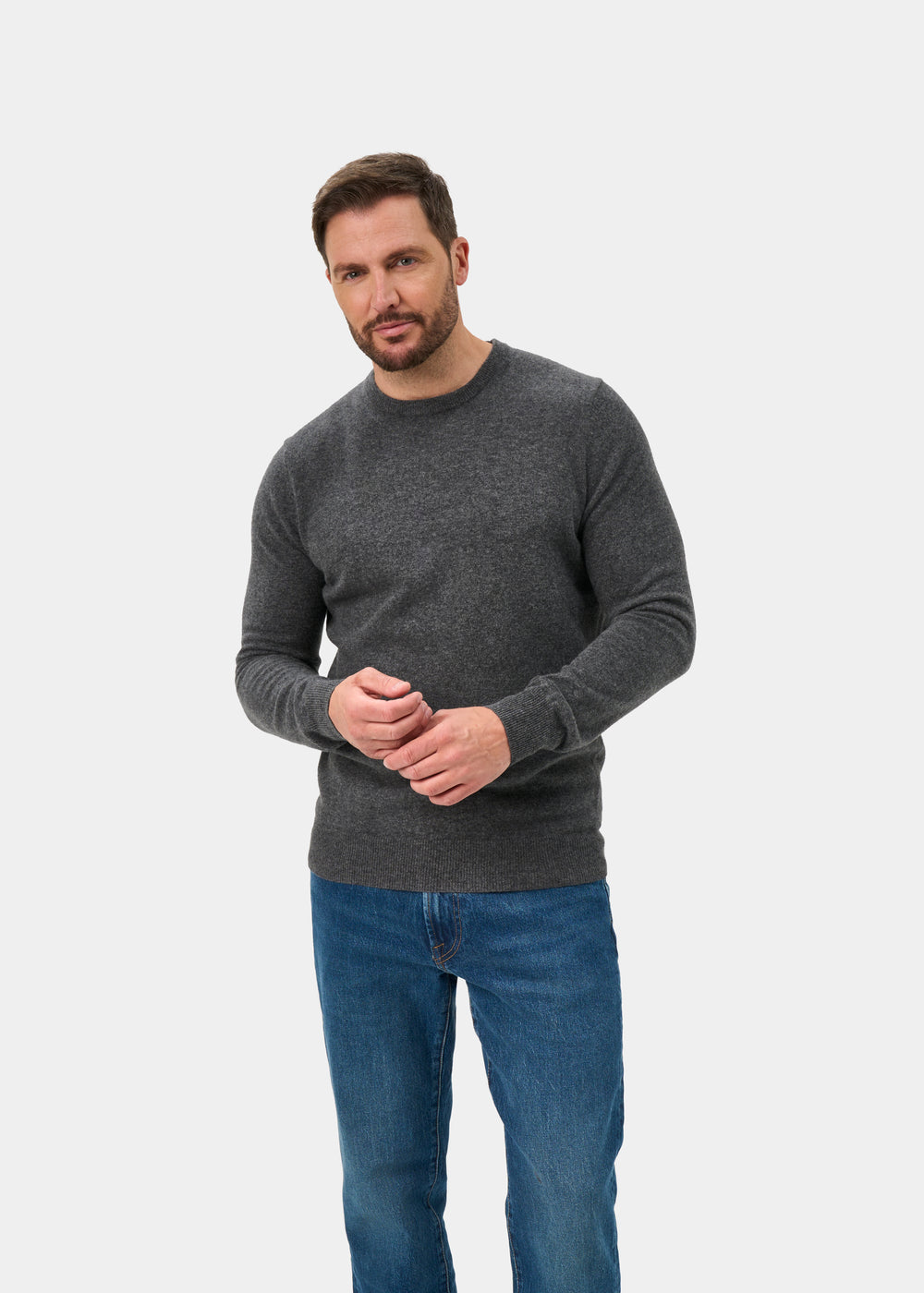 Brisbane Geelong Wool Jumper in Derby - Regular Fit