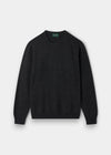 Men's Lambswool Crew Neck Jumper in Charcoal
