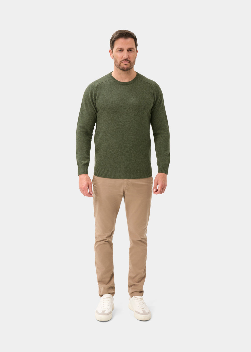 Men's Lambswool Crew Neck Jumper in Landscape