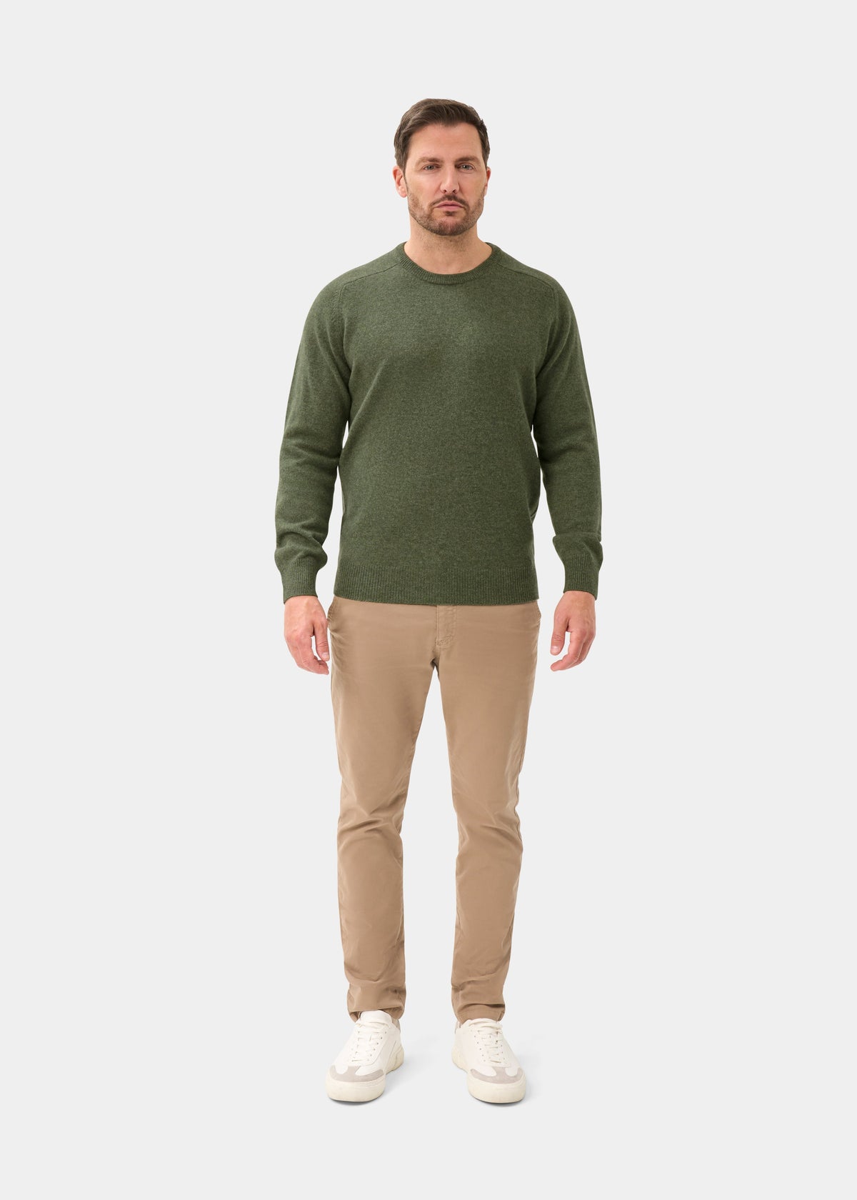 Men's Lambswool Crew Neck Jumper in Landscape