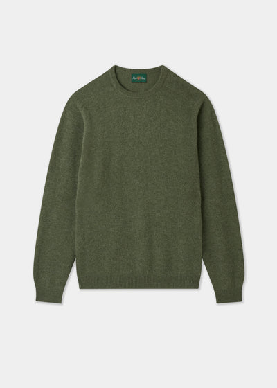 Men's Lambswool Crew Neck Jumper in Landscape