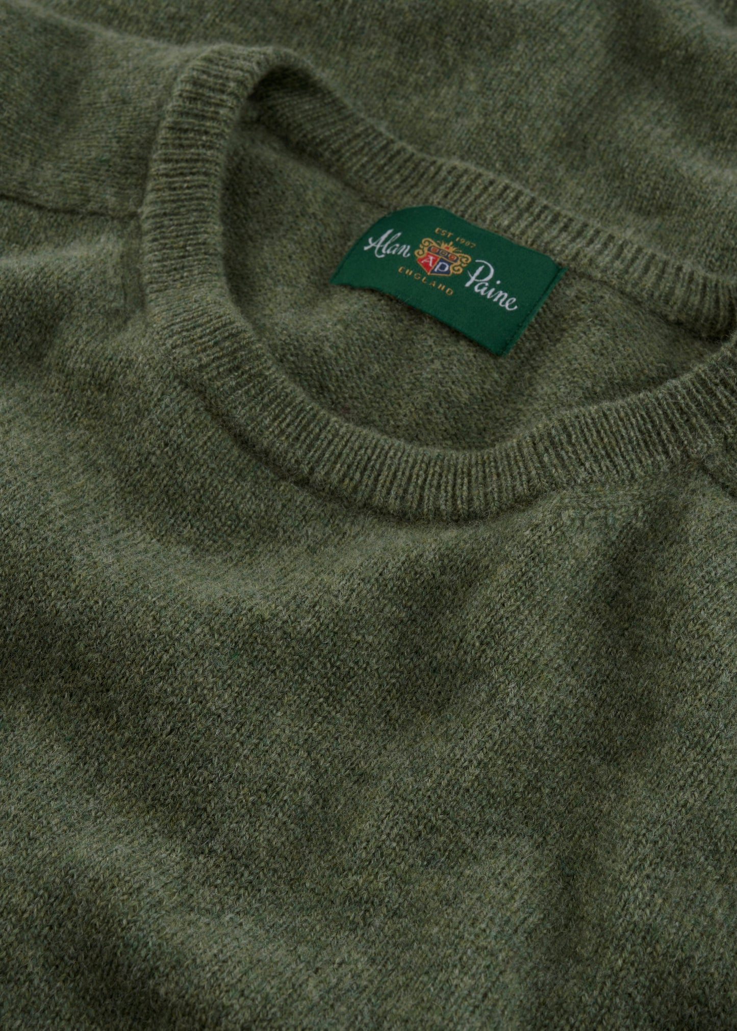 Men's Lambswool Crew Neck Jumper in Landscape