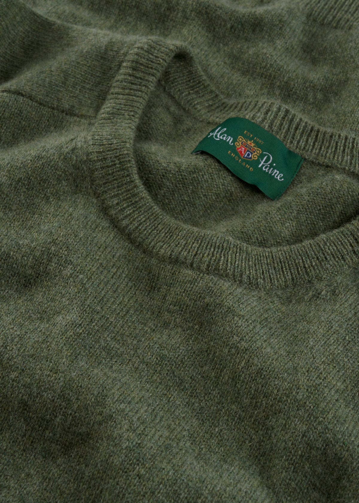 Men's Lambswool Crew Neck Jumper in Landscape