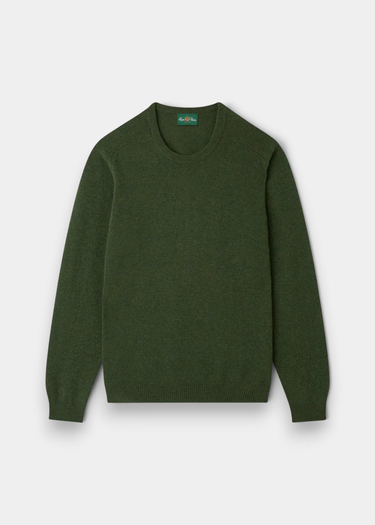 Men's Lambswool Crew Neck Jumper in Rosemary